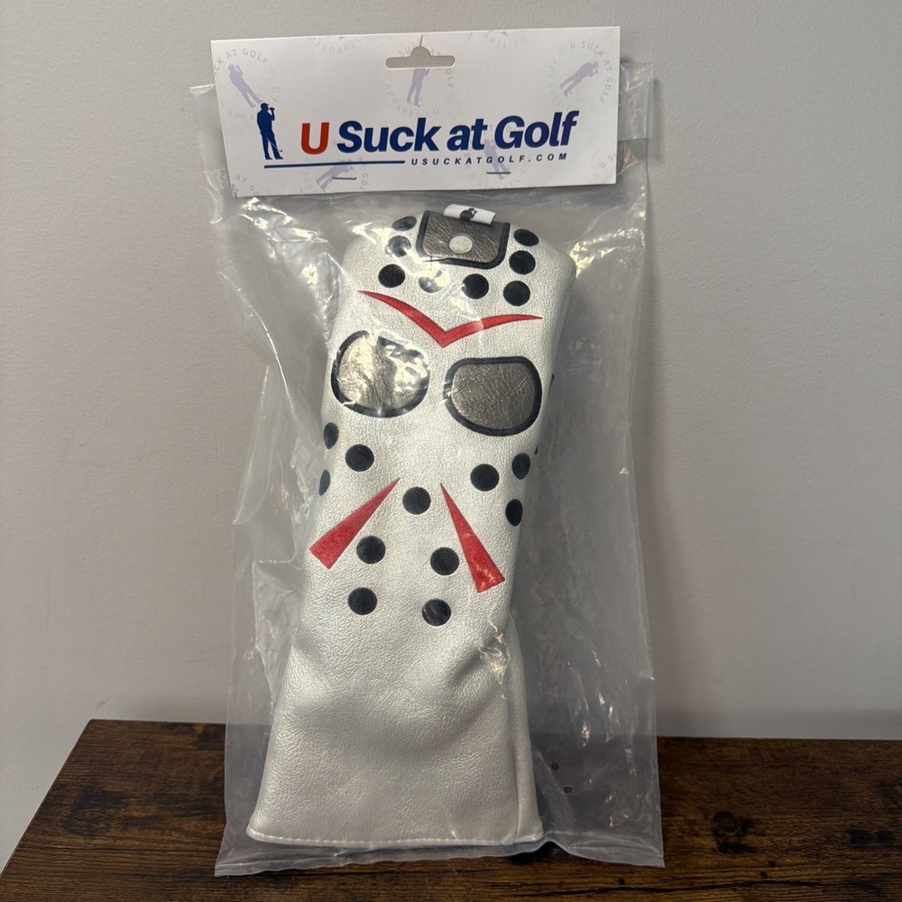 USuckAtGolf Headcover, Jason Voorhees Hockey Mask, Friday the 13th Horror Movie